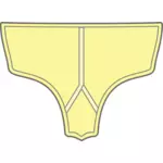 Kuning celana vektor ilustrasi