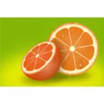 Geschnittene orange