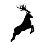 Reindeer jumping