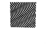 Graphics of wavy lines 3D optical illusion