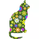 Цветочные кошка