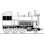 Vector Illustrasjon av lokomotiv