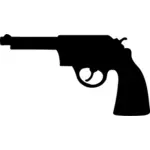 Gambar siluet revolver