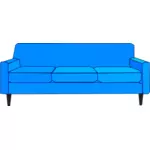 Blå soffa