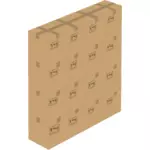 Vector illustration of 16 closed boxes stacked up 4x4