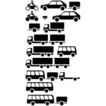 Vectorillustratie van voertuigen