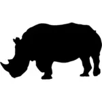 Image de silhouette de Rhino
