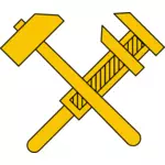 Gambar vektor kelas buruh sosialis simbol