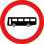 Segno del traffico di bus
