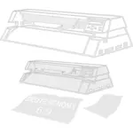 Illustration vectorielle de machine de table traçante