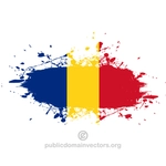 Rumuński flaga grafika wektorowa