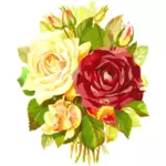 Barevné růže kytice