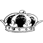 Vectorul miniaturile regelui coroana