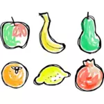 Frukt vektor skisse