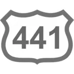 Znak przy drodze 441