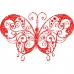 Immagine di vettore di rubino farfalla