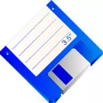 Beschriftete Diskette Vektor-ClipArt