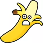 Ilustração em vetor banana triste
