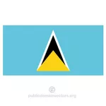 Bandiera di Saint Lucia vettore