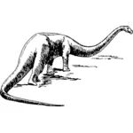 Sauropodního kresba