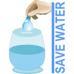 Save water vector illustration