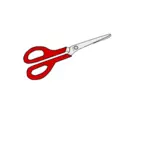 Векторного рисования Красная ручка ножницы