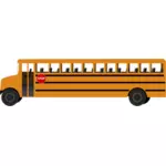Autobus scolaire avec panneau d’arrêt