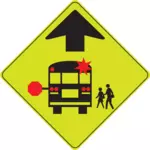 Signe de l'autobus scolaire