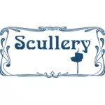 Scullery døren tegn