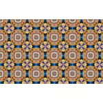 Seamless square floral pattern