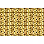 Seamless golden triangles pattern vector image