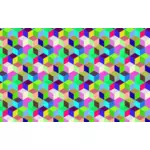 Prismatic cubes pattern