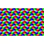 Färgglada kub mönster