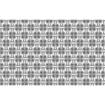 Naadloze vintage symmetrische frame geëxtrapoleerde vector patroon