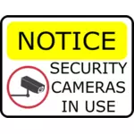 Sicherheit Kamera Zeichen