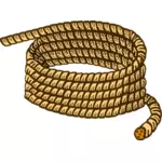 Coloured lineart vector image of rope