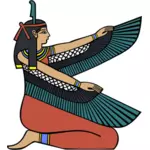 Egyptiska gudinnan Maat vektorgrafik