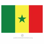 علم متجه من السنغال