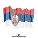 Serbiska nationella flaggan