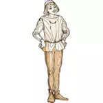 Jeune homme médiévale