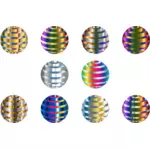 Metallic spheres