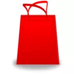 Kırmızı alışveriş çantası vektör