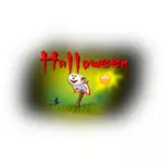 Halloween wegwijzer vectorillustratie