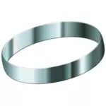 Stříbrný prsten vektorový obrázek