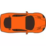 Oranje race auto vector afbeelding
