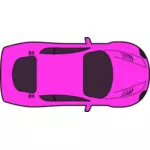 Różowy wyścigi samochód wektor clipart