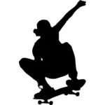 Silueta de Skateboarding