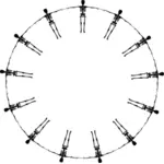 Skeletons circle