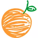 Szkicowane pomarańczowy