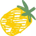 Skizzierte Ananas